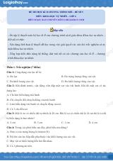 Đề thi học kì 2 KHTN 6 Kết nối tri thức - Đề 5